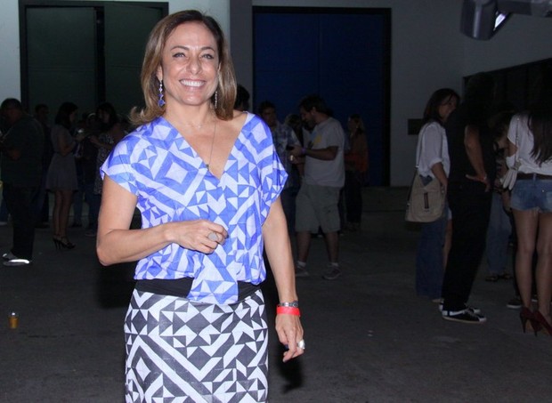 Cissa Guimarães em gravação de DVD de Zeca Pagodinho no Rio (Foto: Alex Palarea/ Ag. News)