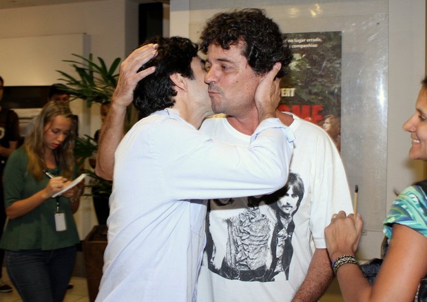 Caio Blat e Felipe Camargo (Foto: Henrique Oliveira/Fotorio News)