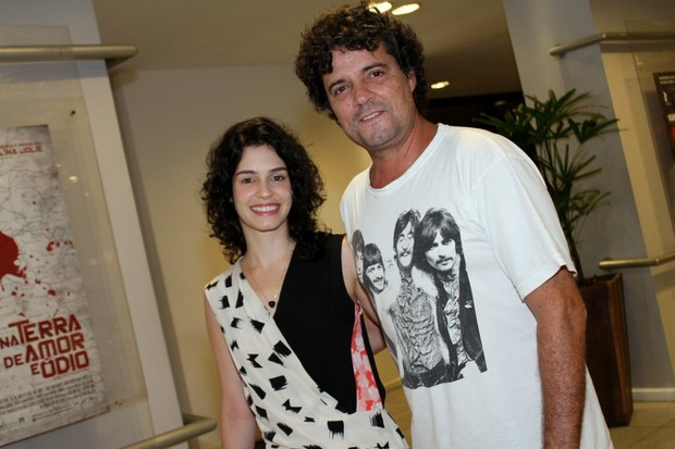 Maria Flor e Felipe Camargo (Foto: Henrique Oliveira/Fotorio News)
