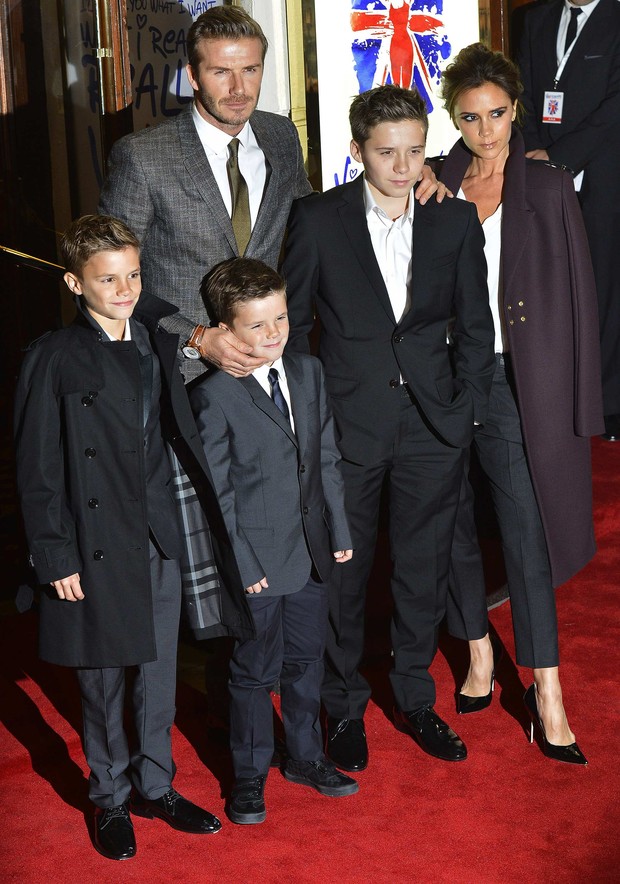 Família Beckham (Foto: Toby Melville/Reuters)