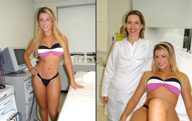 A Panicat Babi Rossi faz tratamento estético em clínica em São Paulo (Foto: Divulgação)