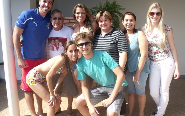 Fani visita amigos no Rio Grande do Sul (Foto: Divulgação)