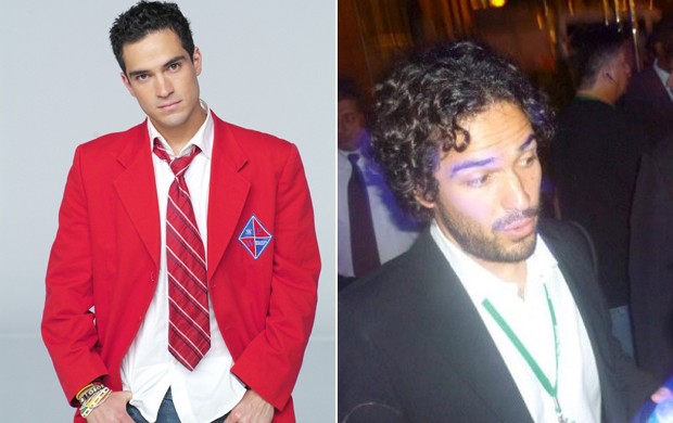 Antes e depois de Afonso Herrera, do RBD (Foto: Site Oficial /Reprodução - Twitter / Reprodução)