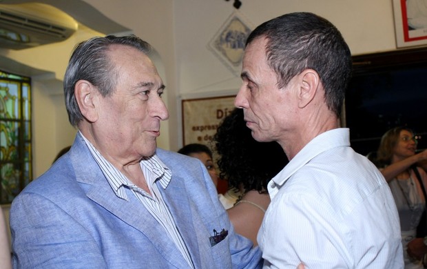 Carlinhos de Jesus e Paulo Goulart (Foto: Henrique Oliveira / Photo Rio News)