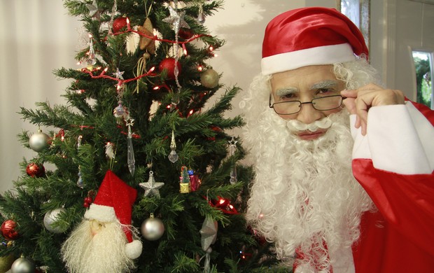 Papai Noel do EGO (Foto: Isac Luz/ EGO)