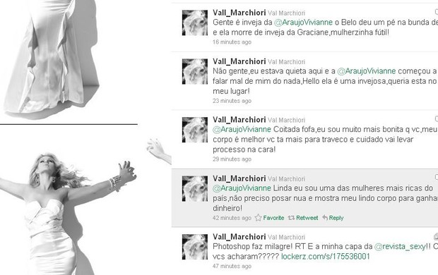 Twitter fake de Val Marchiori (Foto: Reprodução/ Twitter)