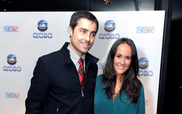 Ricardo Pereira e a mulher, Francisca em evento da Globo em Portugal (Foto: Divulgação/Globo Internacional)