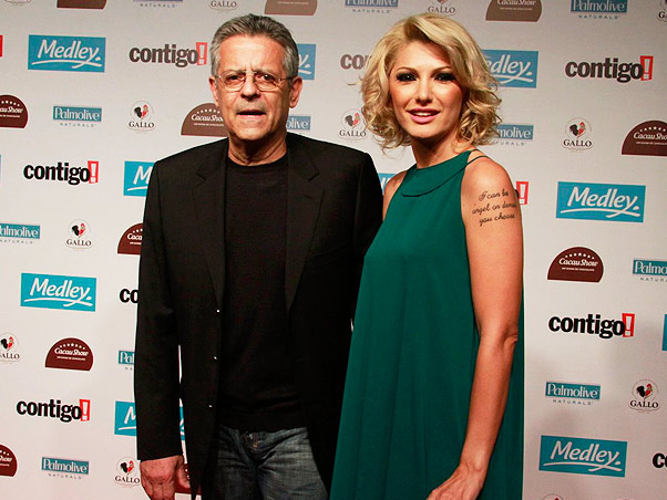 Marcos Paulo e Antonia Fontenelle no Premio Contigo! de Cinema (Foto: Isac Luz / EGO)