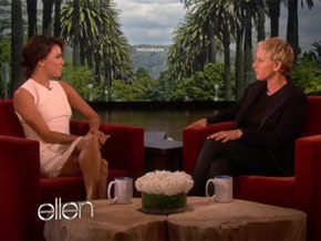 Eva Longoria é entrevistada por Ellen DeGeneres (Foto: Reprodução / Reprodução)