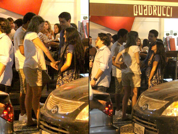 Luana Piovani e Francisca Pinto se encontram no Leblon, no Rio - 10/10/2011 (Foto: Delson Silva / Ag News)