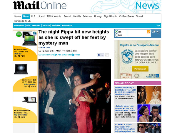 Pippa Middleton (Foto: Mail Online/Reprodução)