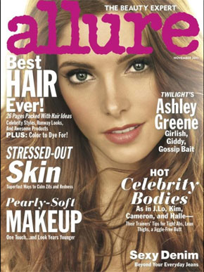 Ashley Greene na capa da revista "Allure" (Foto: Reprodução / Allure)