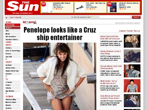 Penelope Cruz (Foto: The Sun/Reprodução)