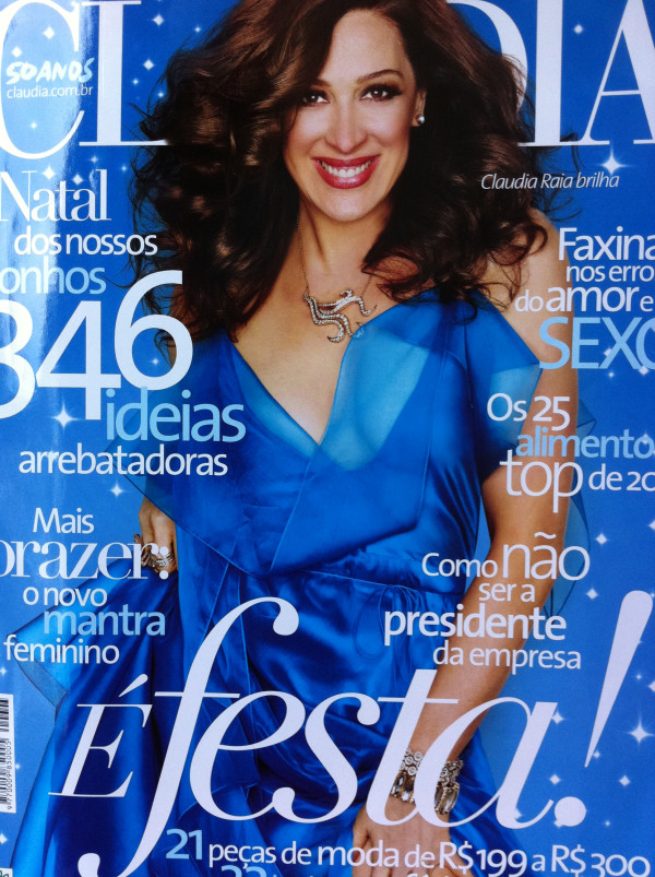 Claudia Raia na capa da revista Claudia (Foto: Twitter / Reprodução)