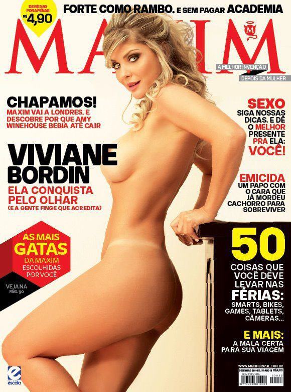 Viviane Bordin na revista 'Maxim' (Foto: Maxim/ Divulgação)