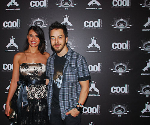 Junior Lima e a namorada Raissa Maciel na décima edição do ‘Cool Awards’ em São Paulo. (Foto: Rafael Jota/ Ag. News)