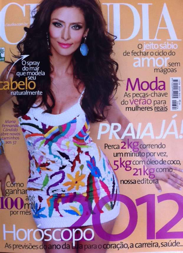 Capa da revista 'Claudia' com Maria Fernanda Cândido (Foto: Twitter / Reprodução)