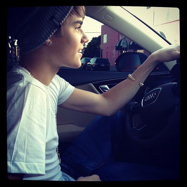 Justin Bieber em foto postada por Selena Gomez no Twitter (Foto: Twitter/ Reprodução)