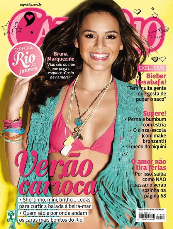 Bruna Marquezine na capa da revista 'Capricho' (Foto: Reprodução)