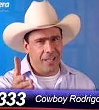 Rodrigo Cowboy em campanha (Foto: Reprodução)