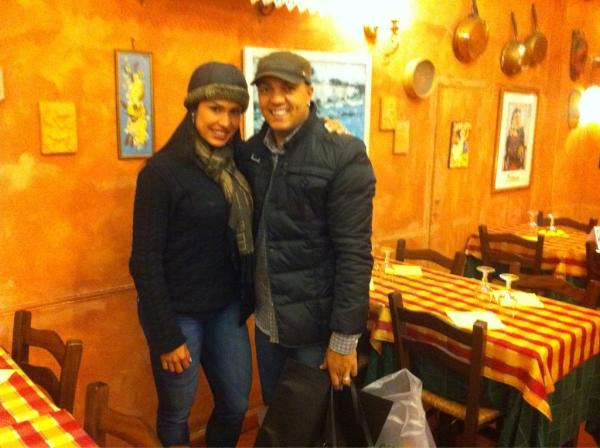 Gracyanne Barbosa janta com Belo em Roma, na Itália (Foto: Reprodução / Twitter)
