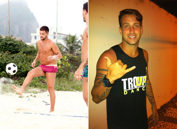 O ex-BBb Diogo Pretto: antes e depois (Foto: Marcos Serra Lima / EGO - Reprodução / Twitter)
