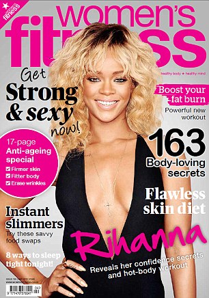Rihanna na capa da revista 'Women's Fitness' (Foto: Reprodução)