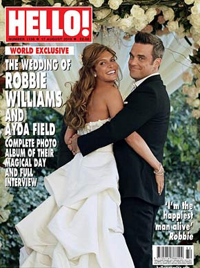 Robbie Williams e Ayda Field (Foto: Reprodução)