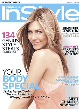 Jennifer Aniston na capa da edição de maio da revista 'In Style' inglesa (Foto: Reprodução)