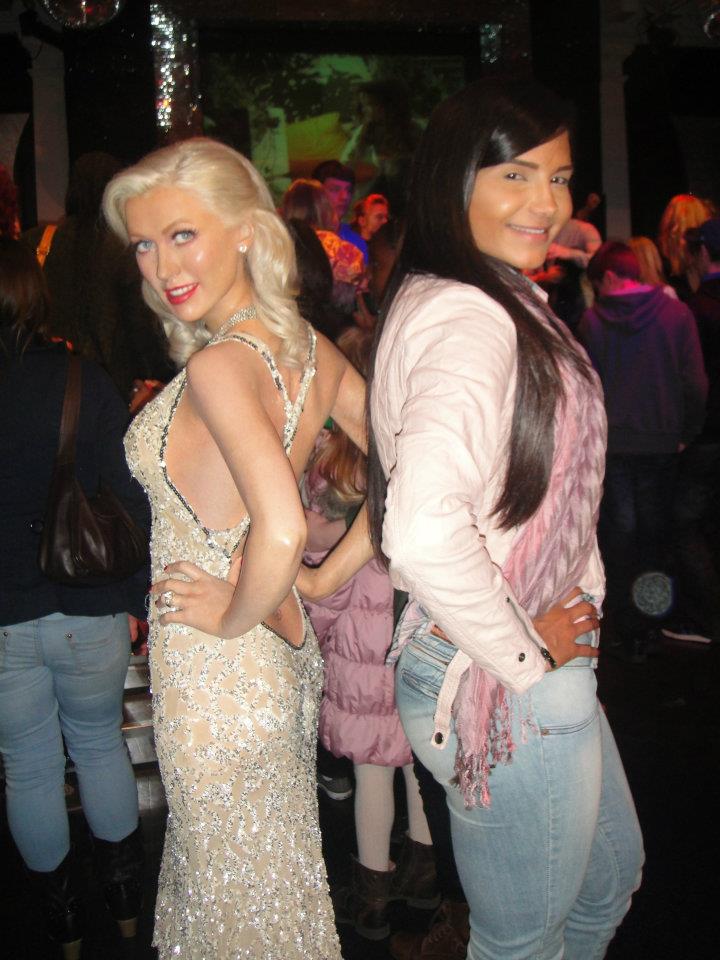 Shayenne Cesário e Christina Aguilera (Foto: Divulgação/Divulgação)