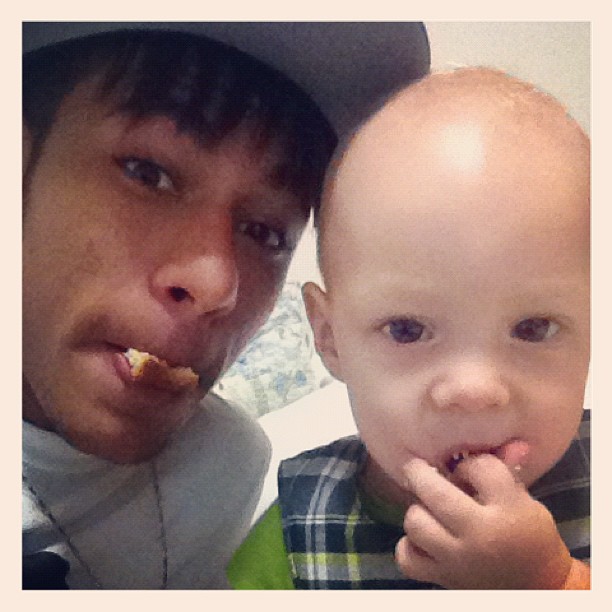 Neymar e o filho, Davi Lucca (Foto: Reprodução/Instagram)