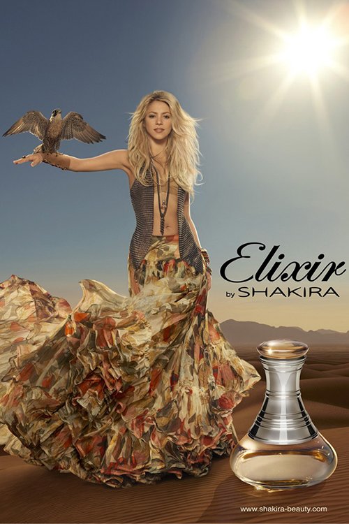 Shakira em anúncio de seu novo perfume (Foto: Reprodução)