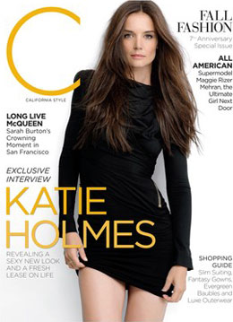 Solteira, Katie Holmes estrela capa de revista (Foto: Divulgação / C Magazine)