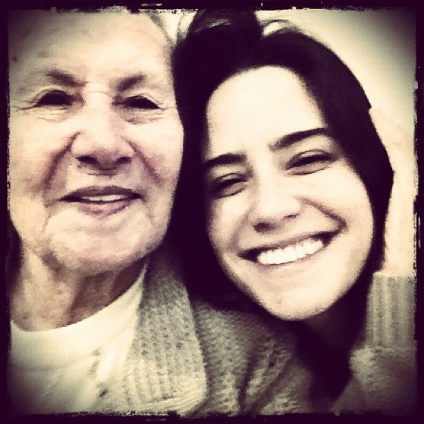 Fernanda Vasconcellos com a avó (Foto: Instagram/Reprodução)