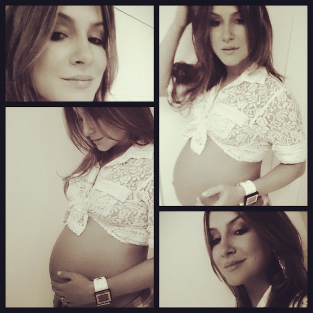 Claudia Leitte posta foto da barriga de grávida (Foto: Reprodução/Instagram)