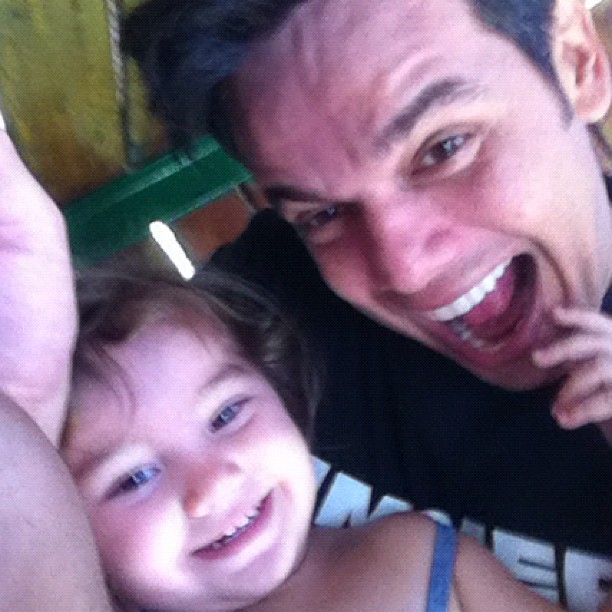 Otaviano Costa e a filha (Foto: Instagram/Reprodução)
