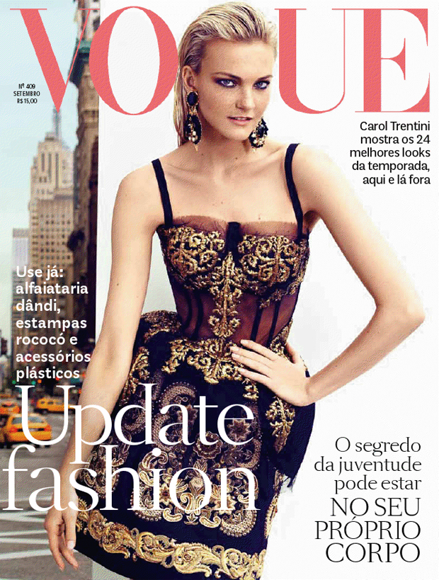 Carol Trentini na 'Vogue' (Foto: Divulgação/Fabio Bartelt)