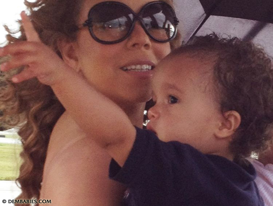 Mariah Carey com filho (Foto: Reprodução/DemBabies)