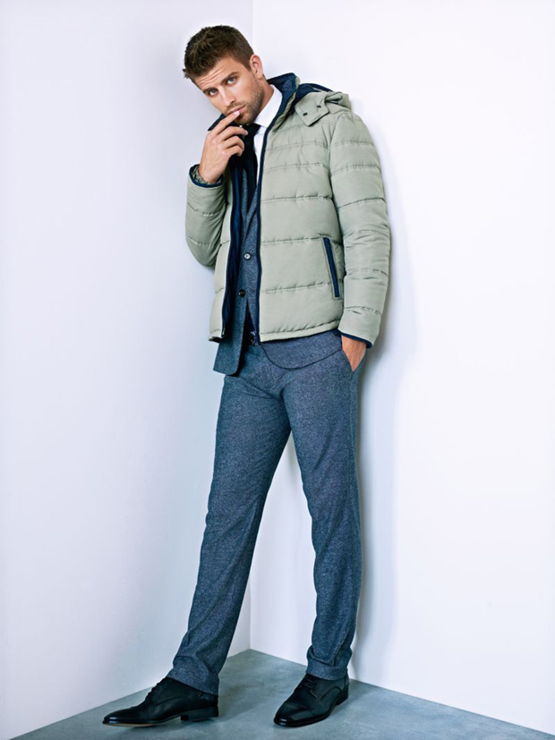 Gerard Piqué posa para campanha de moda (Foto: Grosby Group)