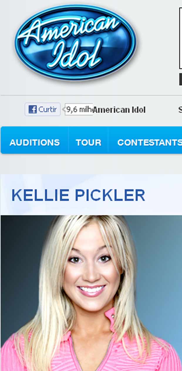 Kellie Pickler na época do 'American Idol' (Foto: Reprodução)