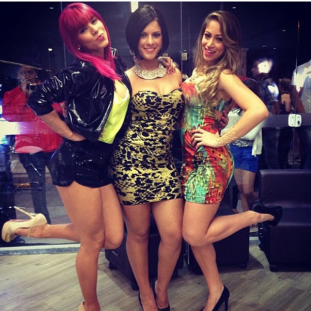As panicats Thais Bianca, BabI Rossi e Carol Narizinho em festa em São Paulo (Foto: Instagram/ Reprodução)