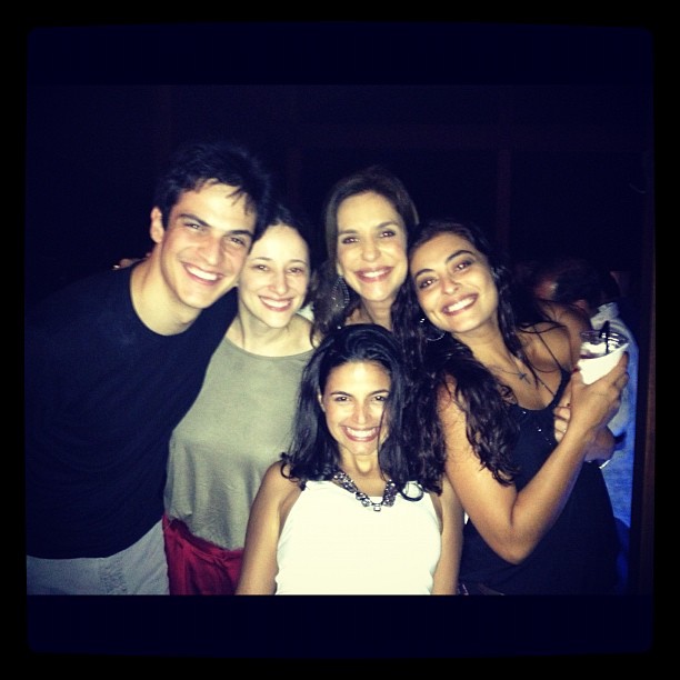Ivete Sangalo com Juliana Paes, Mateus Solano e Emanuelle Araújo (Foto: Reprodução/Instagram)