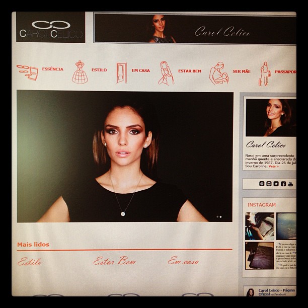 Carol Celico lança seu novo site (Foto: Instagram / Reprodução)