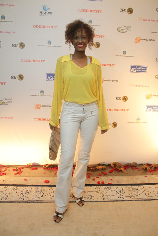 Isabel Fillardis no concurso Miss Angola (Foto: Fábio Martins/agnews)