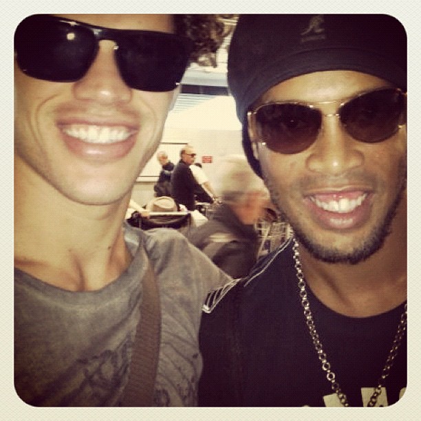 José Loreto e Ronaldinho Gaúcho (Foto: Instagram / Reprodução)