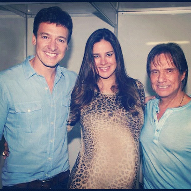 Rodrigo Faro, Vera Viel e Roberto Carlos (Foto: Instagram/Reprodução)