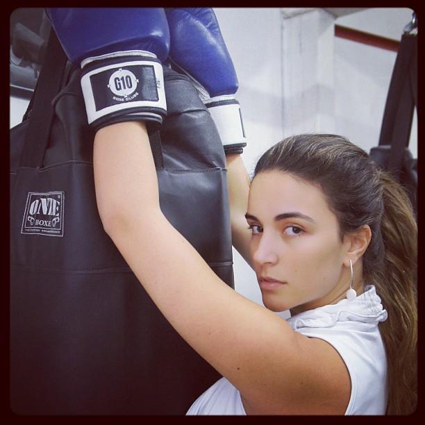 Laisa treina boxe (Foto: Reprodução/Instagram)