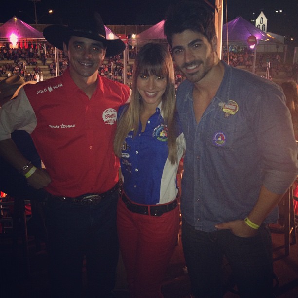 Ex-BBBs Fael, Adriana e Rodrigão na cidade de Olímpia, São Paulo (Foto: Instagram/ Reprodução)