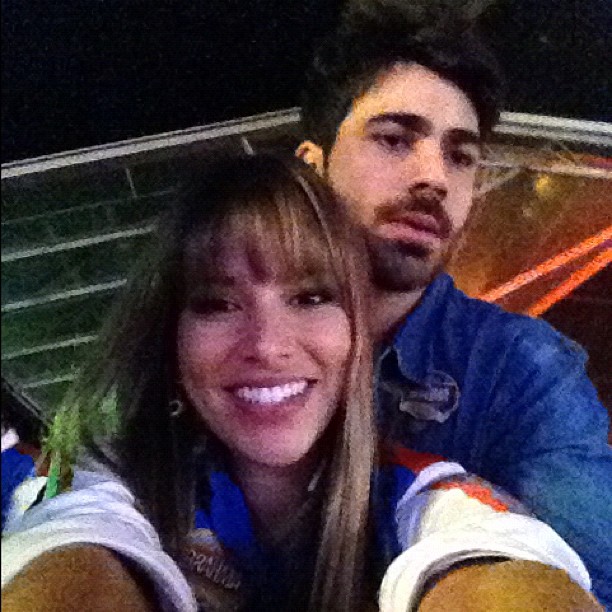 Ex-BBBs Adriana e Rodrigão na cidade de Olímpia, São Paulo (Foto: Instagram/ Reprodução)