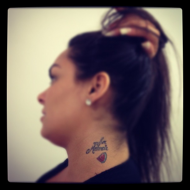 Fã faz tatuagem igual a da Mulher Melancia (Foto: Instagram)